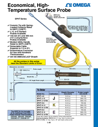 Thumbnail of document Data Sheet - SPHT Surface Probe Economical High-Temperature